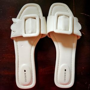 NWOT Birdies Kiwi Slide Sandal - Bone